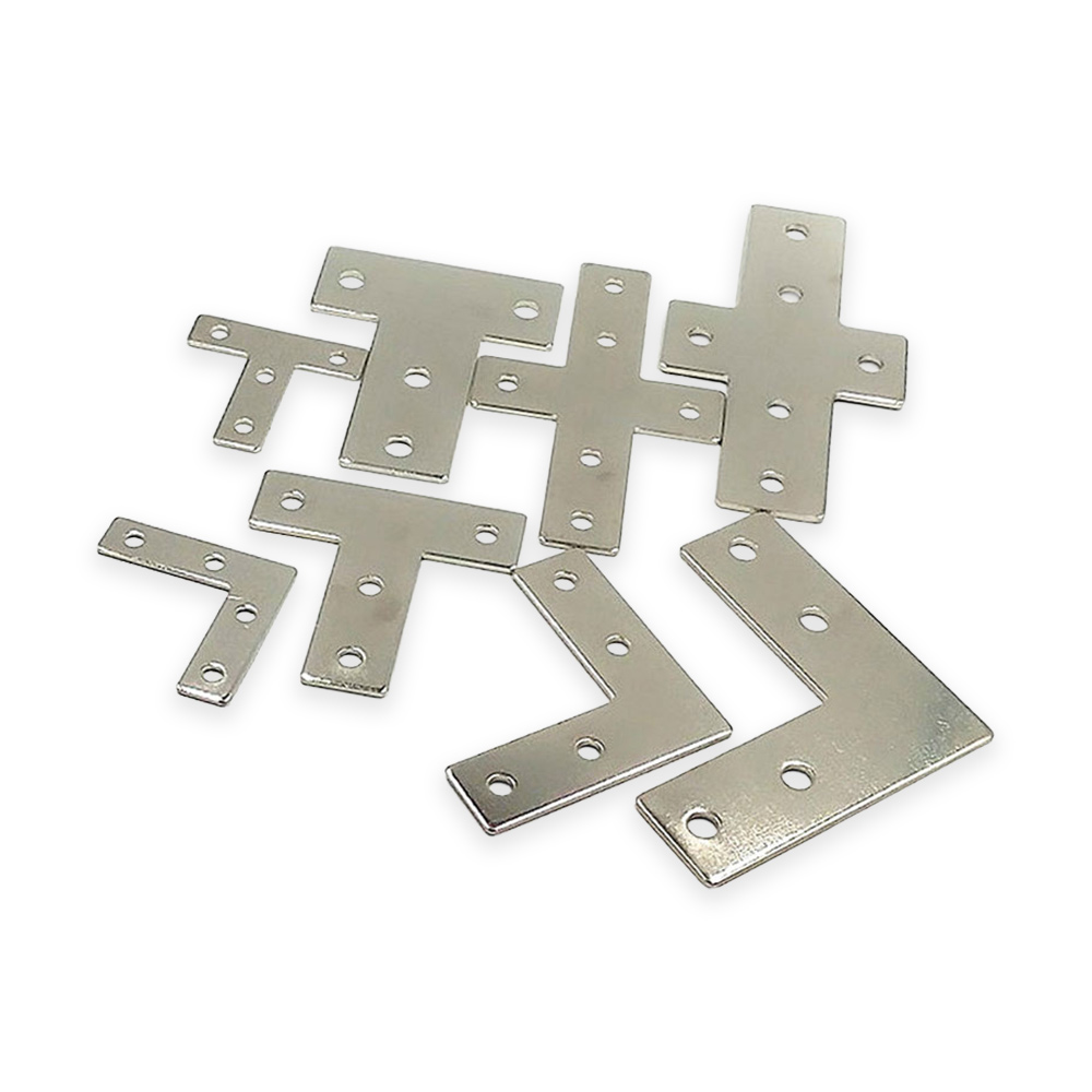 L / T / Cross Shape Steel Corner Braces Joint Brackets