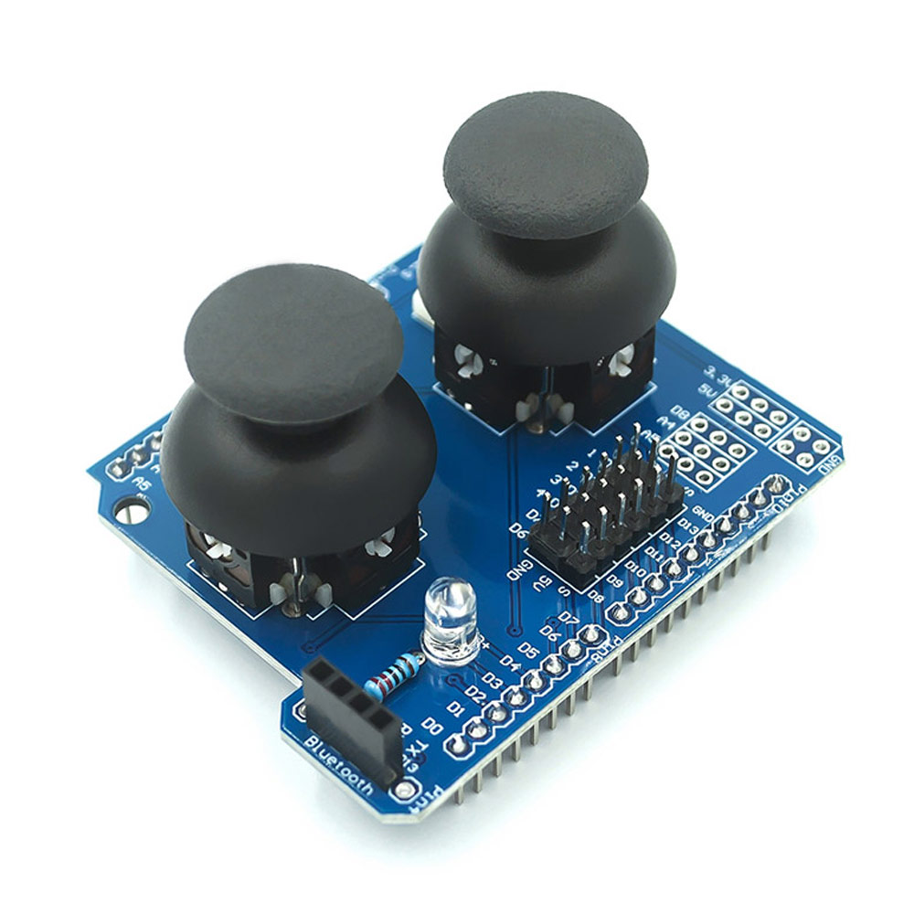 Dual PS2 Game Joystick Button Module Compatible with UNO R3