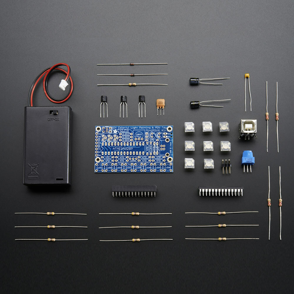 MiniPOV 4 Kit - DIY Full-Color POV and Light Painting Kit - v4.0