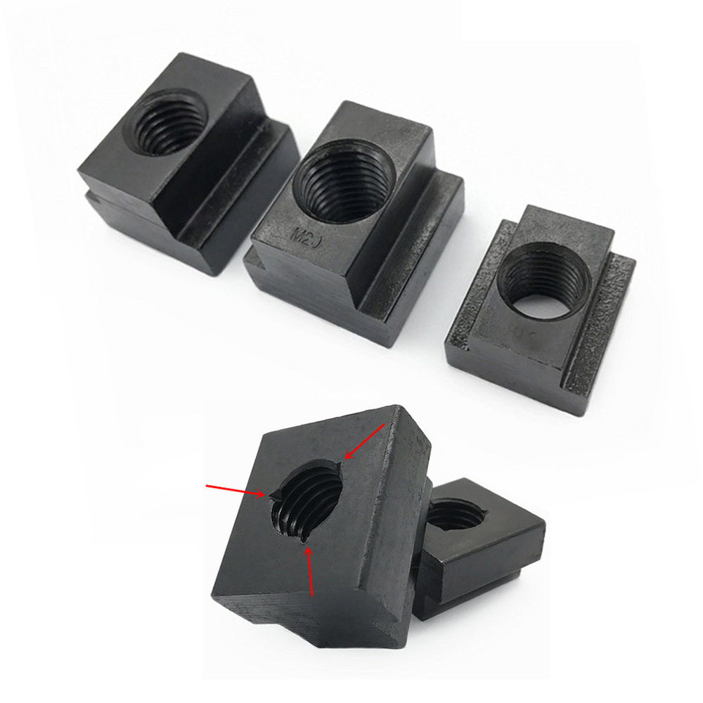 4Pcs x T-NUT Black Oxide T Slot Clamping Nuts Machine Bed Milling