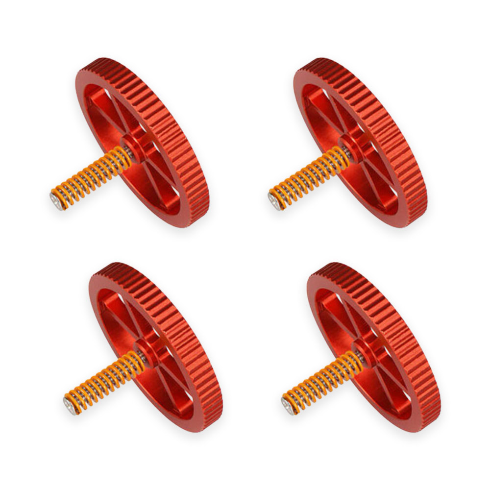 4pcs x Leveling Nut (Hand Twist) with Hot Bed Die Springs & Screws