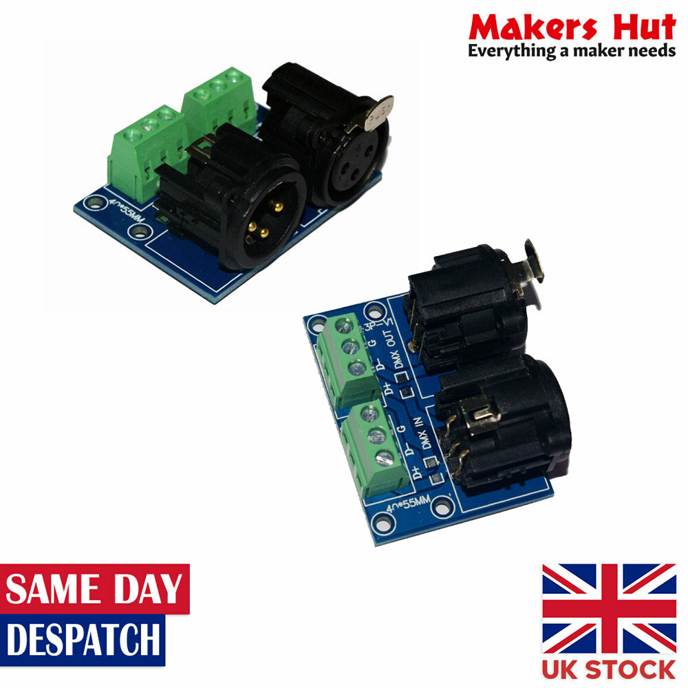 XLR3-3P DMX512 Relays Connector 3pin Terminal Adapter XLR