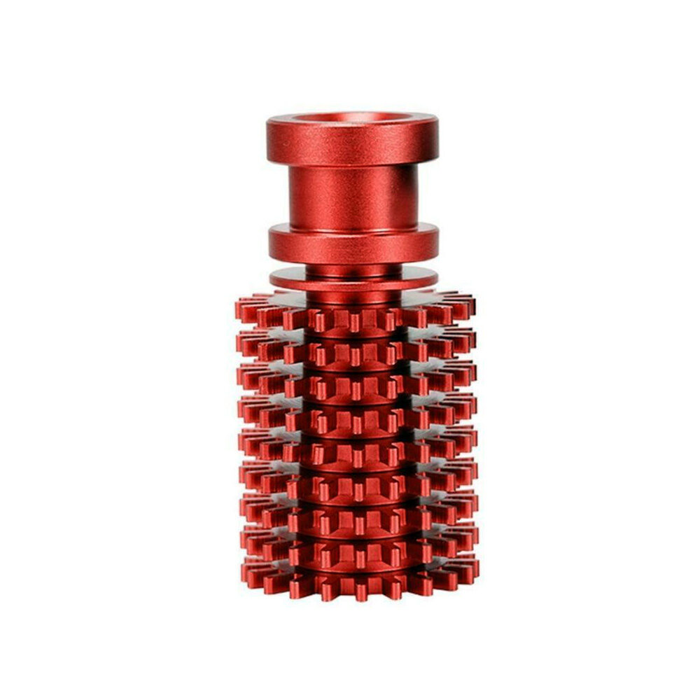 2x V6 EXTRUDER HEAT SINK - RED ALUMINUM