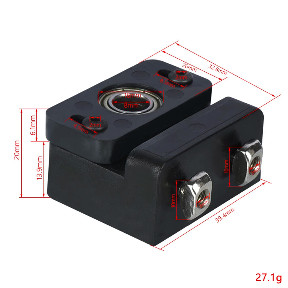 Z-axis Anti Wobble Bracket with Bearing - Creality CR-10 ENDER 3 / Pro 3D Printer