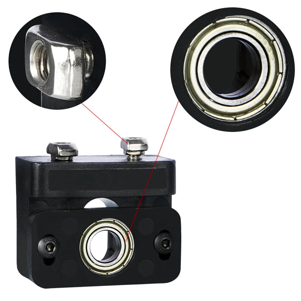 Z-axis Anti Wobble Bracket with Bearing - Creality CR-10 ENDER 3 / Pro 3D Printer