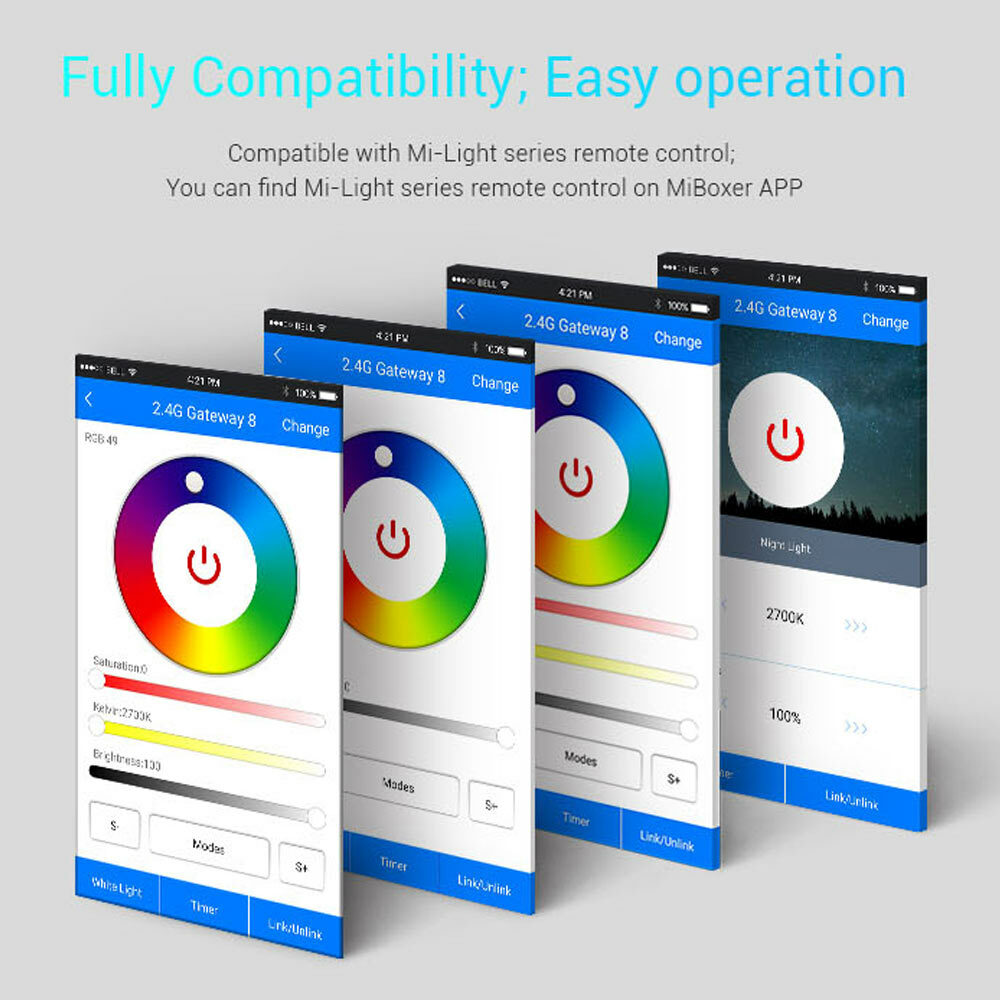 MiBoxer - Mi-Light 2.4GHZ Gateway WL-Box1