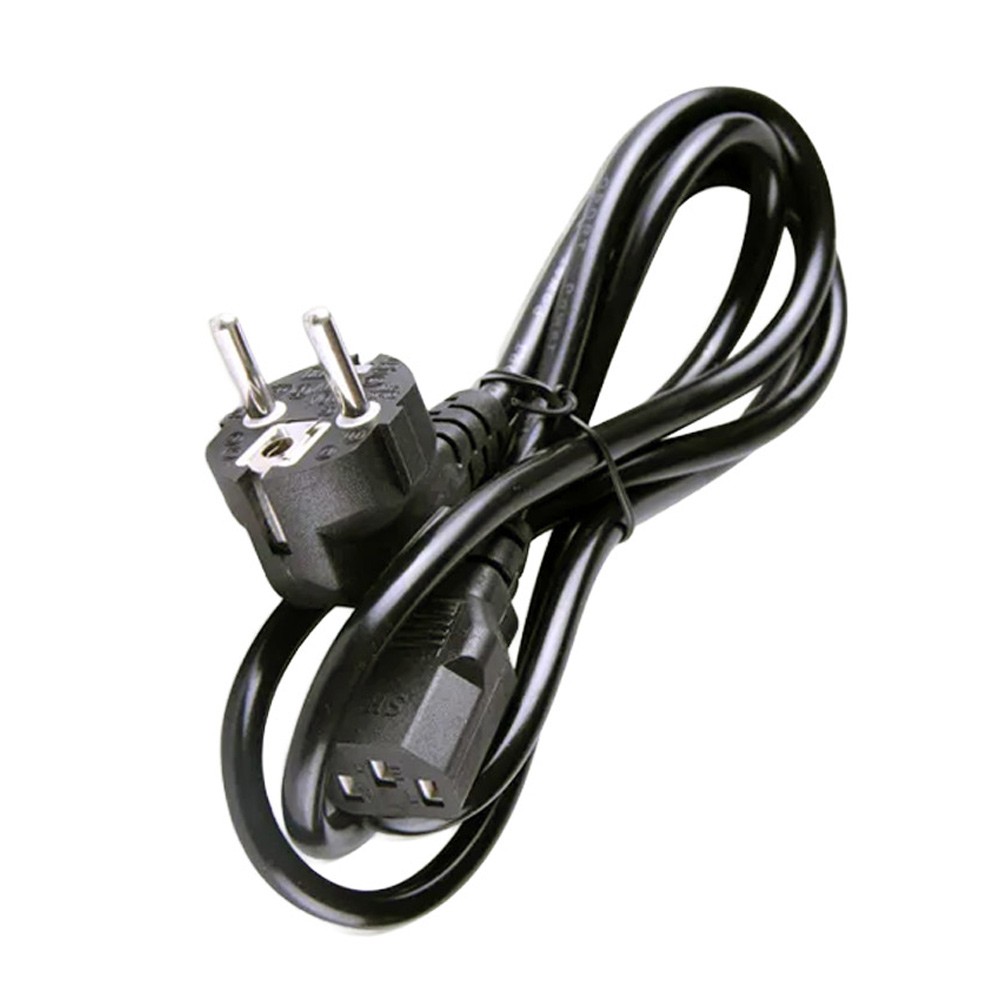 EU C5 Power Lead Schuko Plug Cable for Laptop PC Monitor Printer TV Power Cable