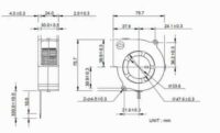 7530 75mm x 30mm Radial Blower Fan 5V 12V 24V DC 2 Pin Cooling Hotend - Image 3