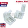 12mm Straight Coupler 5 Pin Connector - LED Strip Coupler