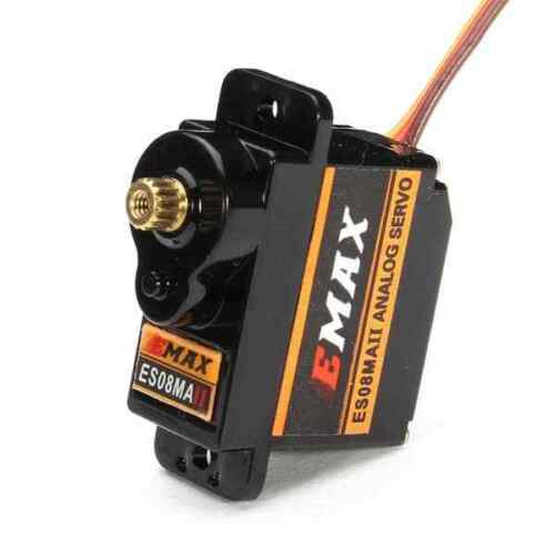 Garosa 2 Pezzi EMAX ES08MA II Mini Servo Con Ingranaggi Metallici - 12g, 1.8kg, 0.10s - Per Aerei Ed Elicotteri RC