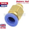 PC4-M6 Pneumatic Connector for Bowden Extruder - Push Fit - PTFE