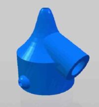 K40 Laser Cutter Air Assist Nozzle for 40W CO2 Increase Speed K 40 - Model D
