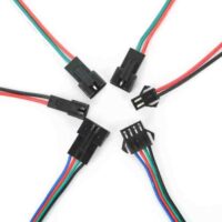 JST Connector Leads 150mm 22 AWG - 2 / 3 / 4 / 5 / 6 Pin - Wire Cable LED Strip - Image 2