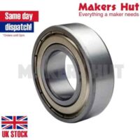 625ZZ 5mm x 16mm x 5mm Shielded Deep Groove Ball Bearing - Image 2