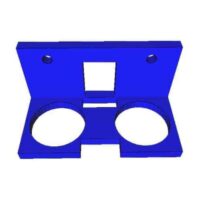 HC-SR04 Ultrasonic Sensor Mounting Bracket Mount Smart Car Arduino 3D Printer - Model D